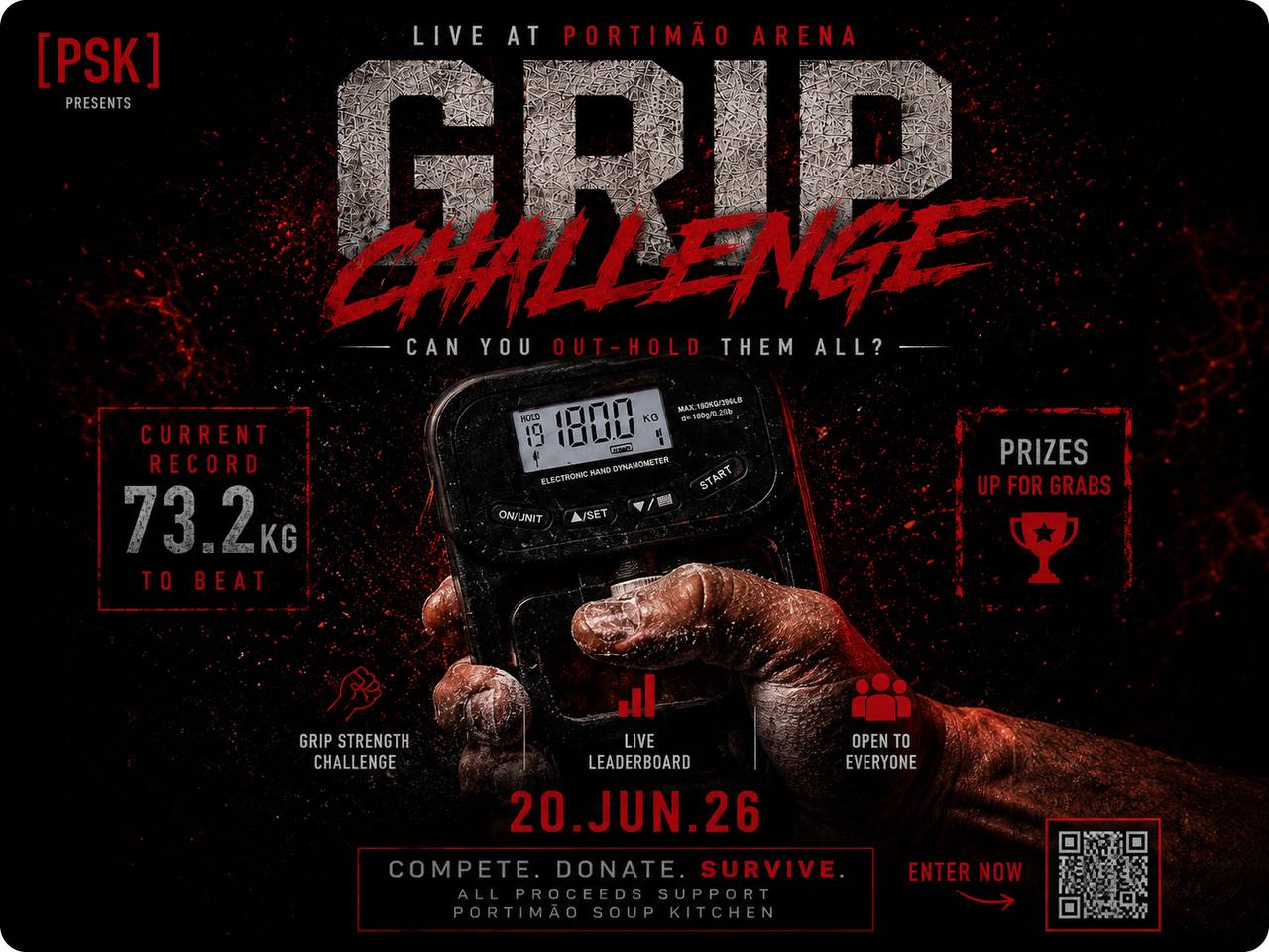 PSK Grip Challenge poster for Portimão Arena on 20 June 2026